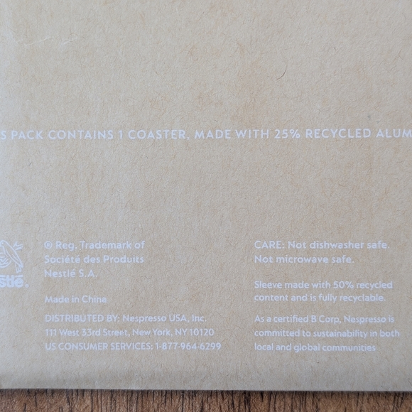 Nespresso Coaster Set - Picture 2 of 4